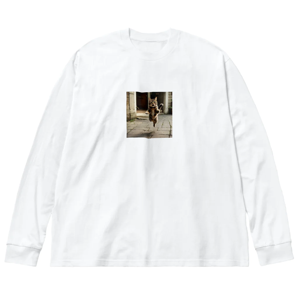 Suminekoのジャンプする猫さん Big Long Sleeve T-Shirt