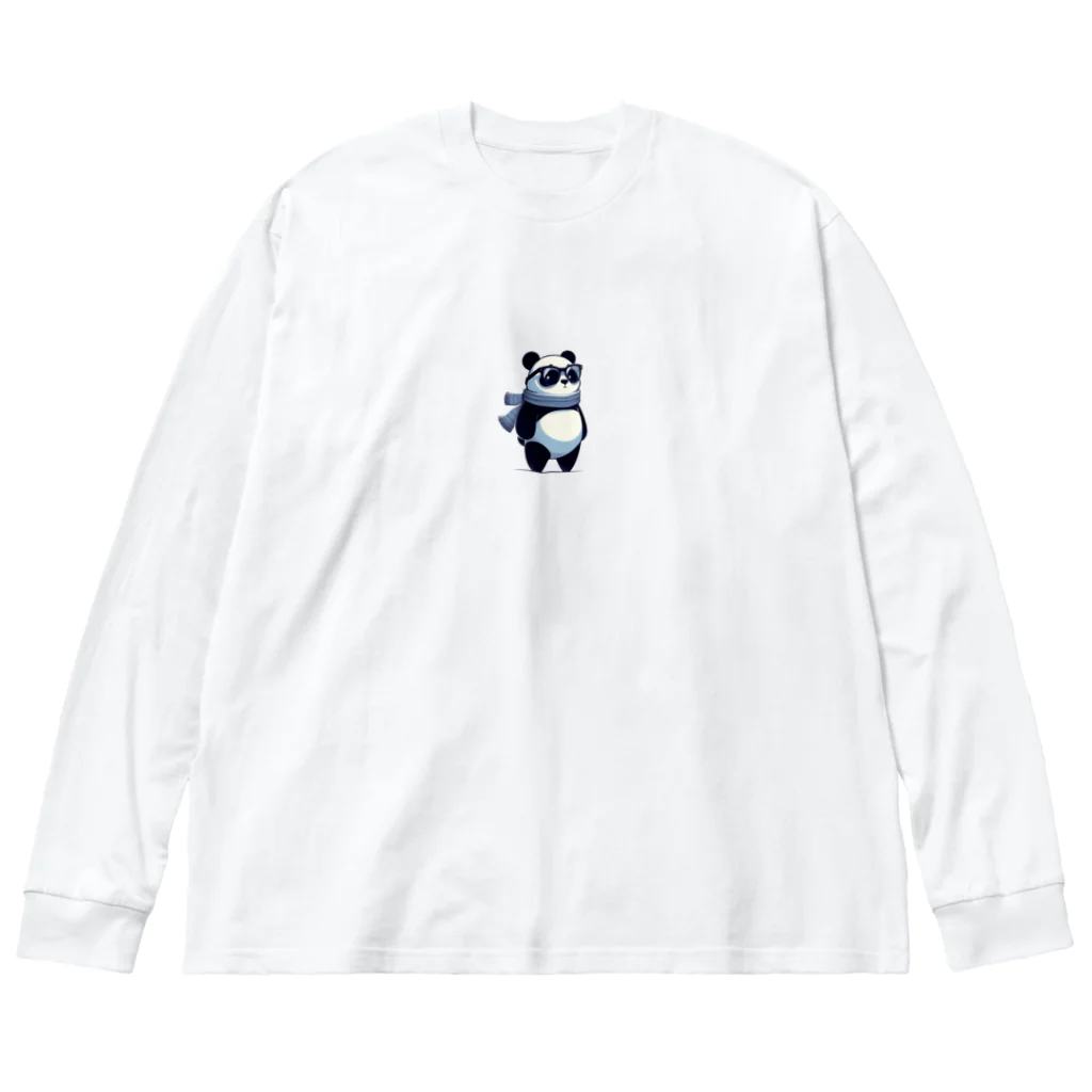 nono_0703のサングラス・パンダ Big Long Sleeve T-Shirt