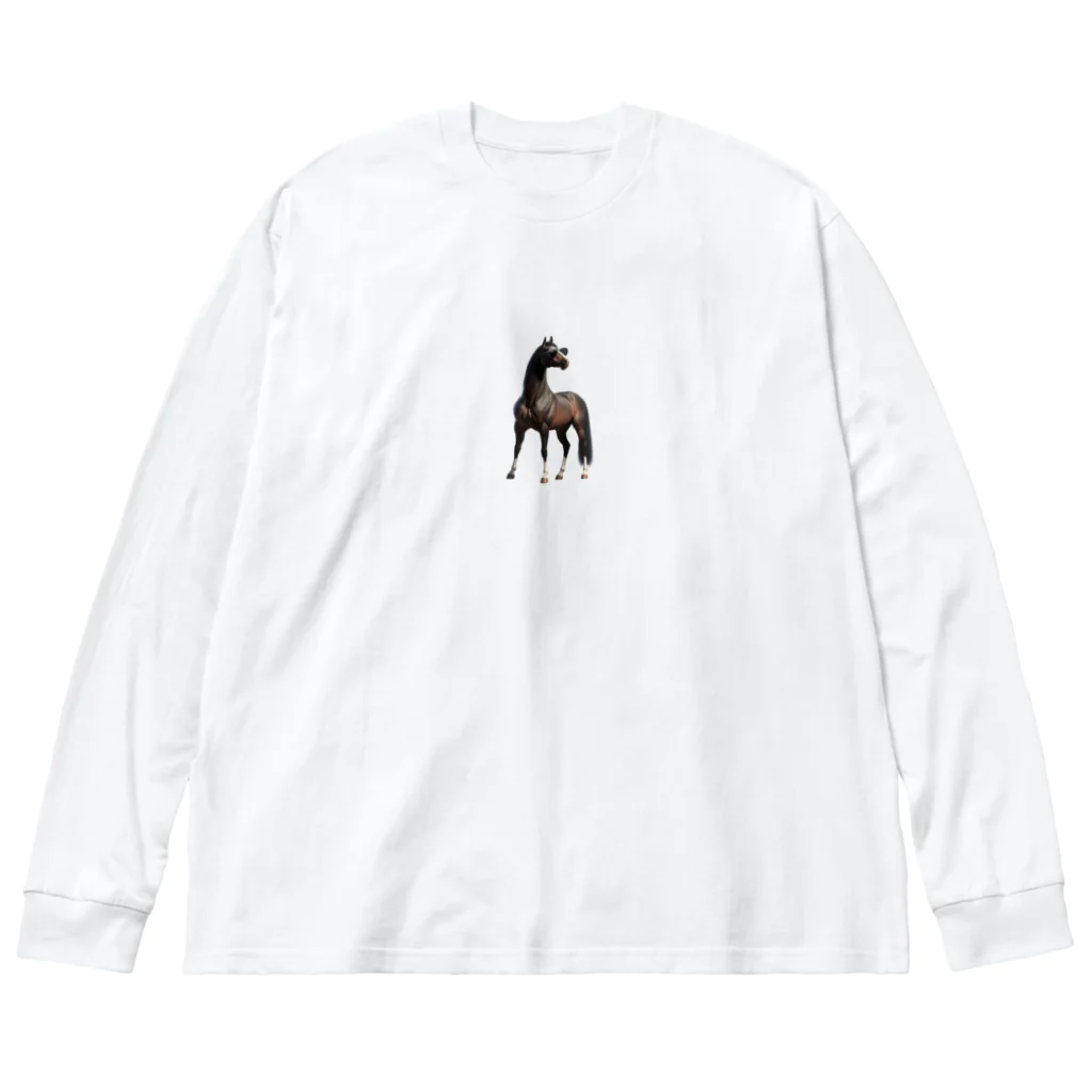 nono_0703のサングラス・ウマ Big Long Sleeve T-Shirt