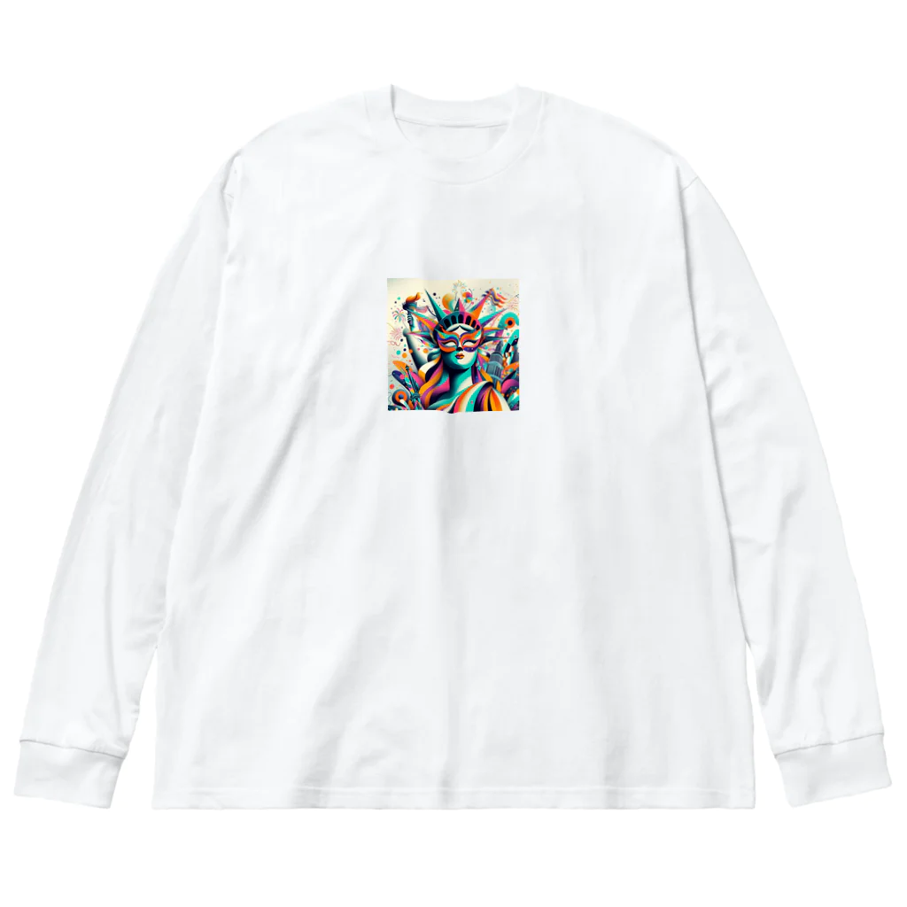 koumeiの自由な女神 Big Long Sleeve T-Shirt