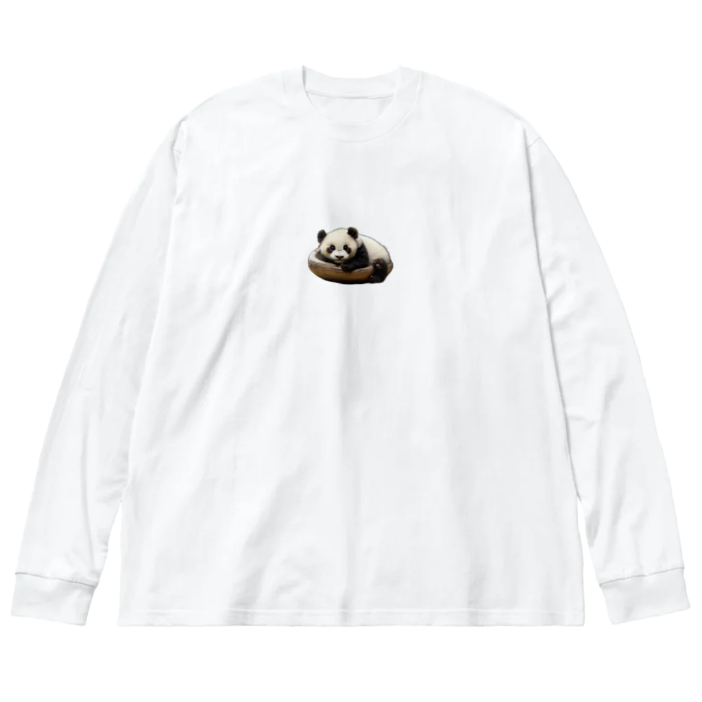 たまちゃんSHOPのねむねむパンダ ビッグシルエットロングスリーブTシャツ