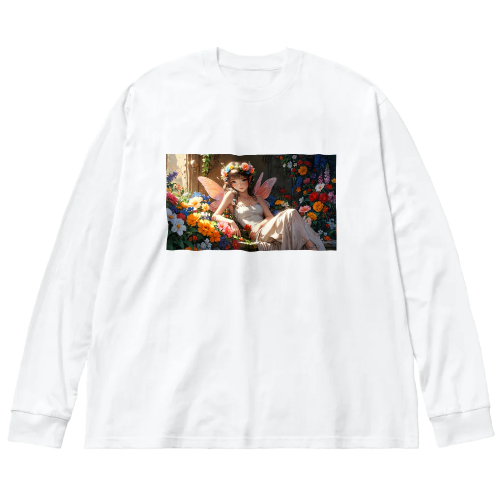 UNIQUE〜AIアートショップ〜の花の妖精① Big Long Sleeve T-Shirt