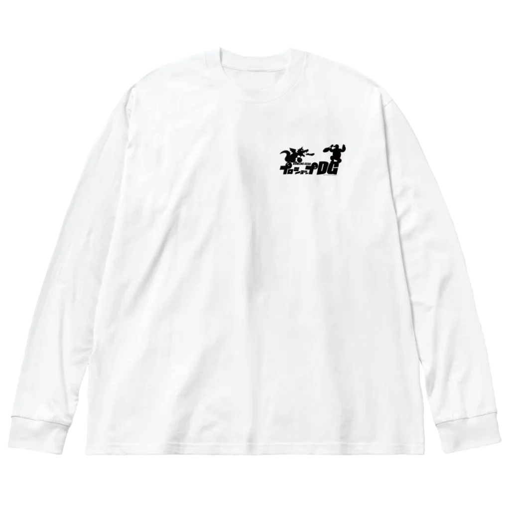 【ボウリング】プロショップDGのモノクロ プロショップDG Big Long Sleeve T-Shirt