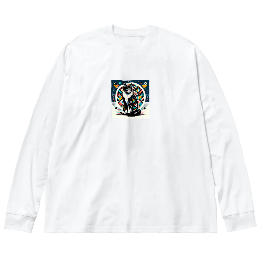 TAKEBOONのCATCAT ビッグシルエットロングスリーブTシャツ