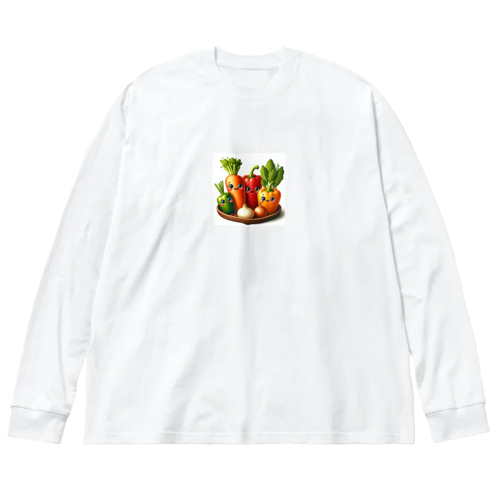 koumeiのベジタらぶ ビッグシルエットロングスリーブTシャツ