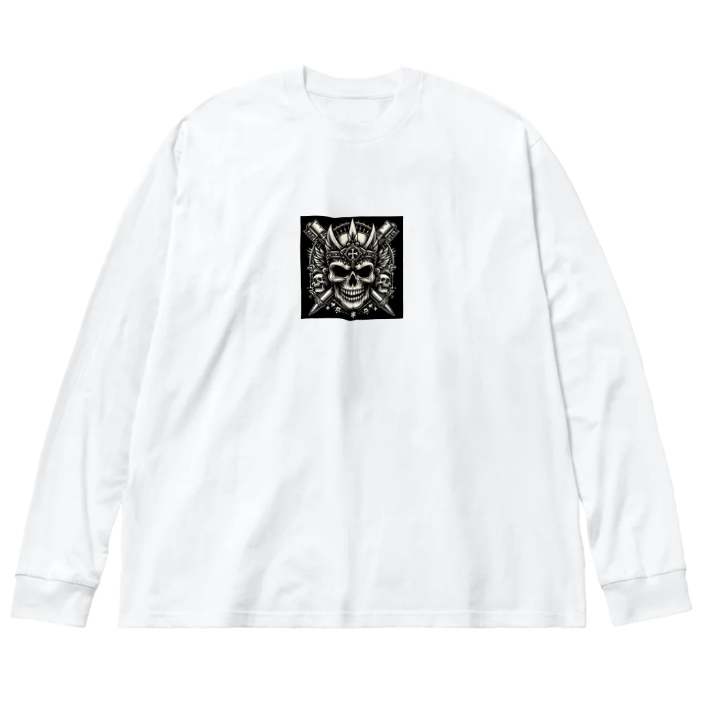 バッカスJPのスカル Big Long Sleeve T-Shirt