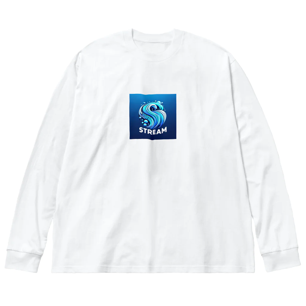 ねこにんじゃショップのStream Big Long Sleeve T-Shirt