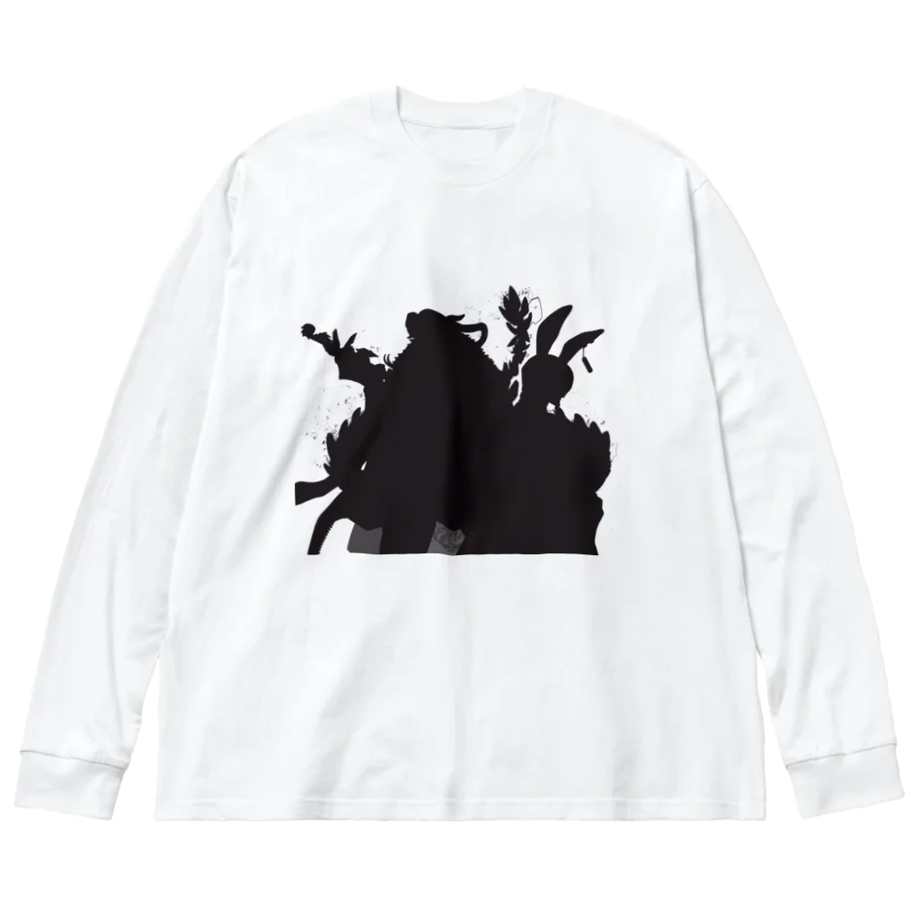 サラマンダーの屋台🦎🫑の【期間限定】DORAMEKAシルエット ビッグシルエットロングスリーブTシャツ