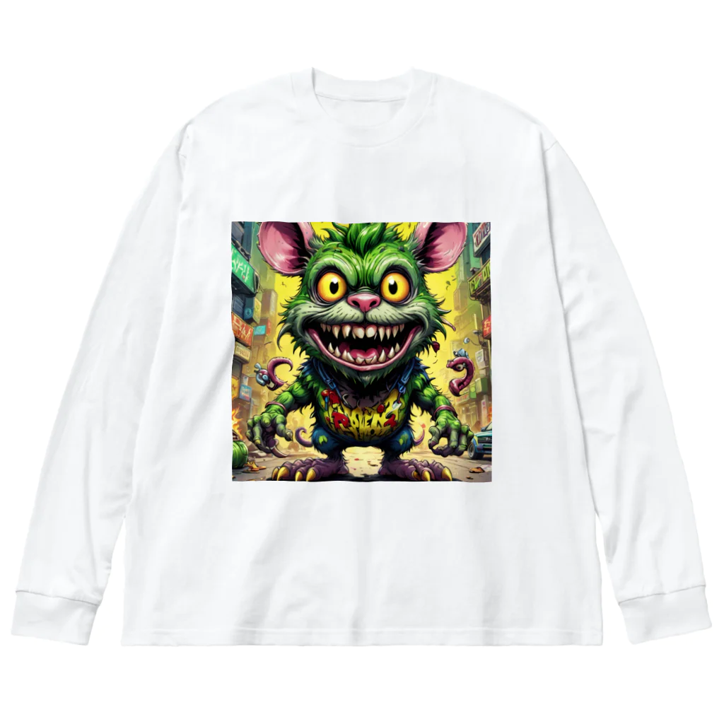 LEAD !のアメリカンな雰囲気満載！キュートなモンスター Big Long Sleeve T-Shirt