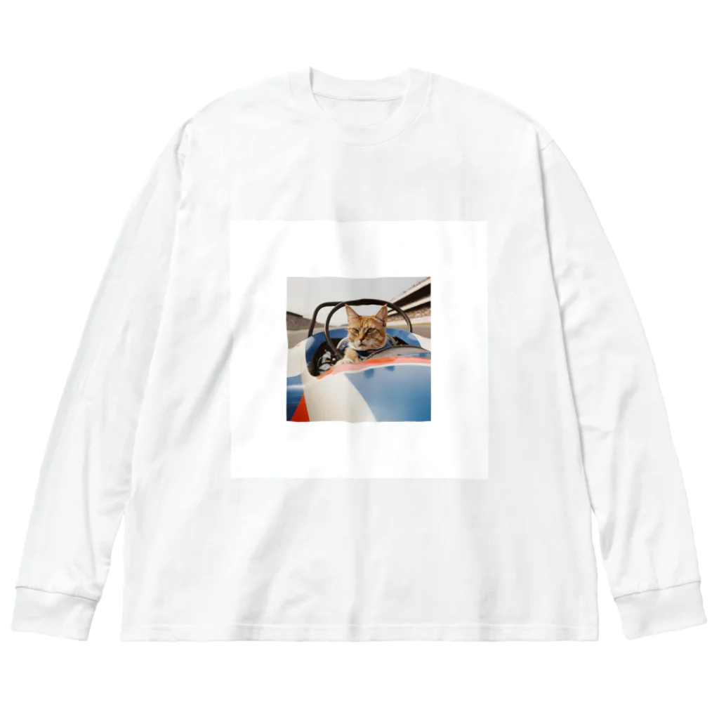 保護ねこねっこ倶楽部のスピードスターにゃんこ Big Long Sleeve T-Shirt