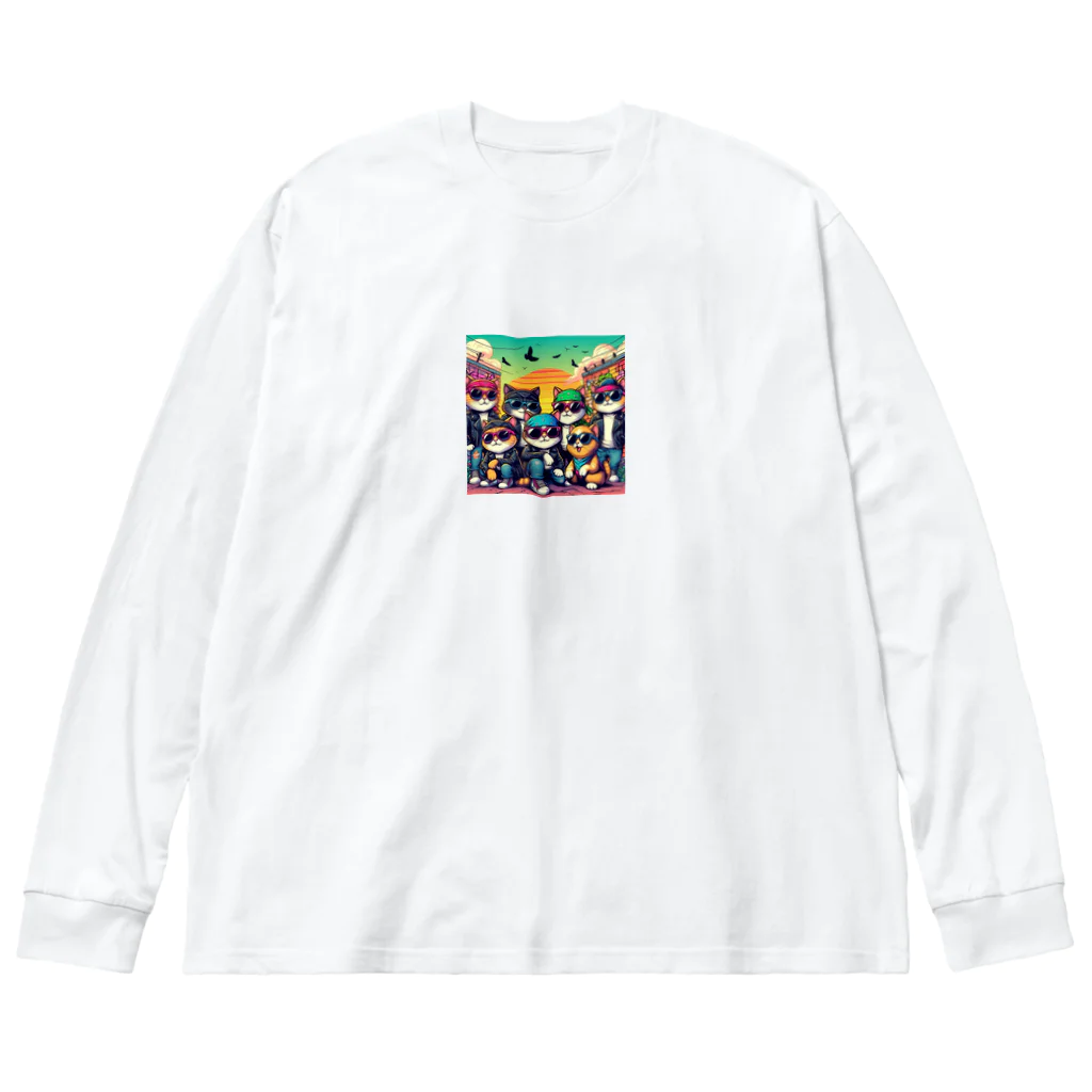 なるたか屋のギャング猫 Big Long Sleeve T-Shirt