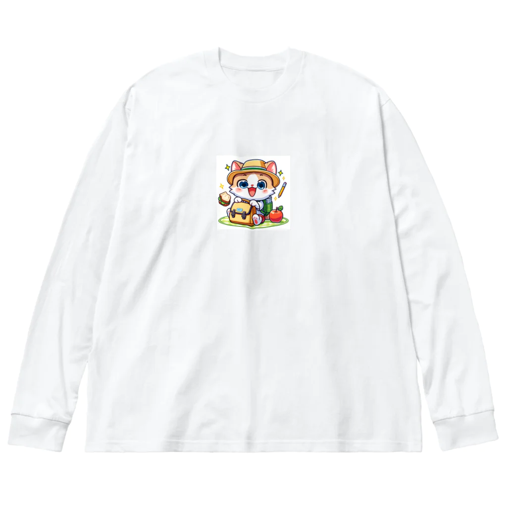 子猫カーニバルの子猫の楽しみな遠足の準備 Big Long Sleeve T-Shirt