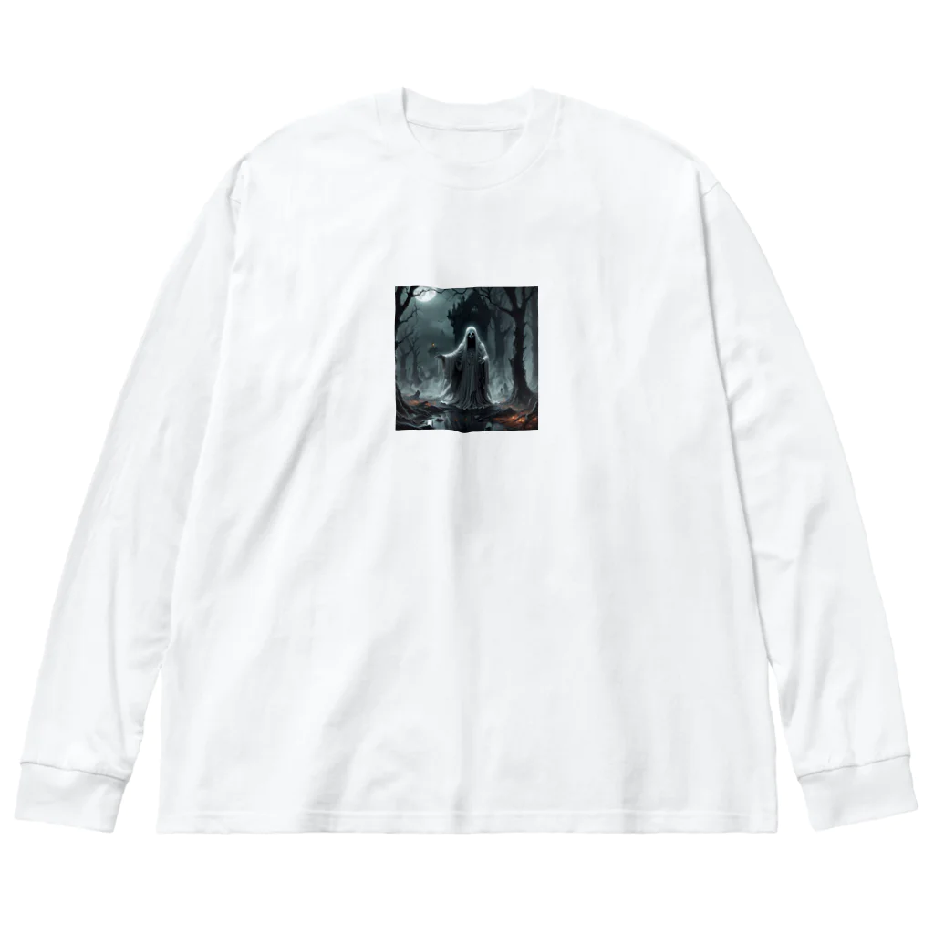 houkのホラー系 幽霊 Big Long Sleeve T-Shirt