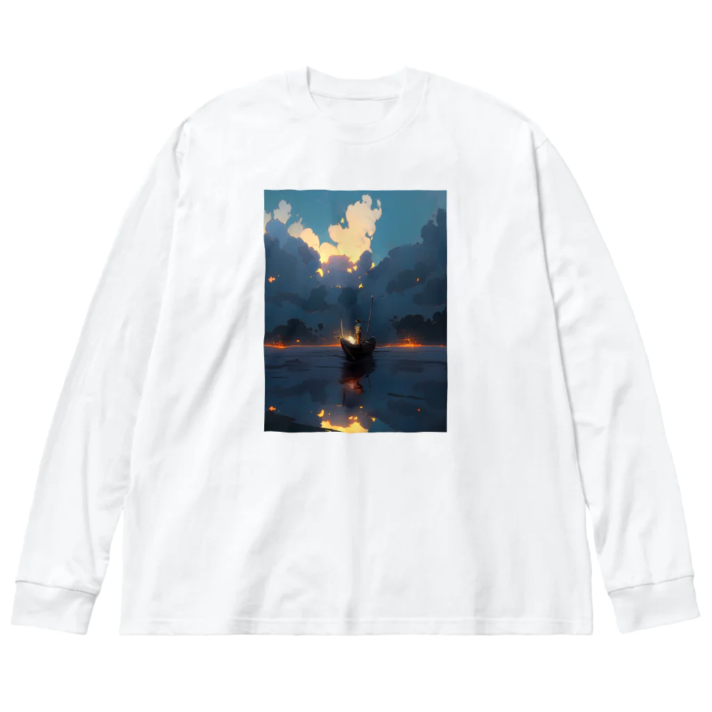 AQUAMETAVERSEの漁り火　なでしこ1478 Big Long Sleeve T-Shirt