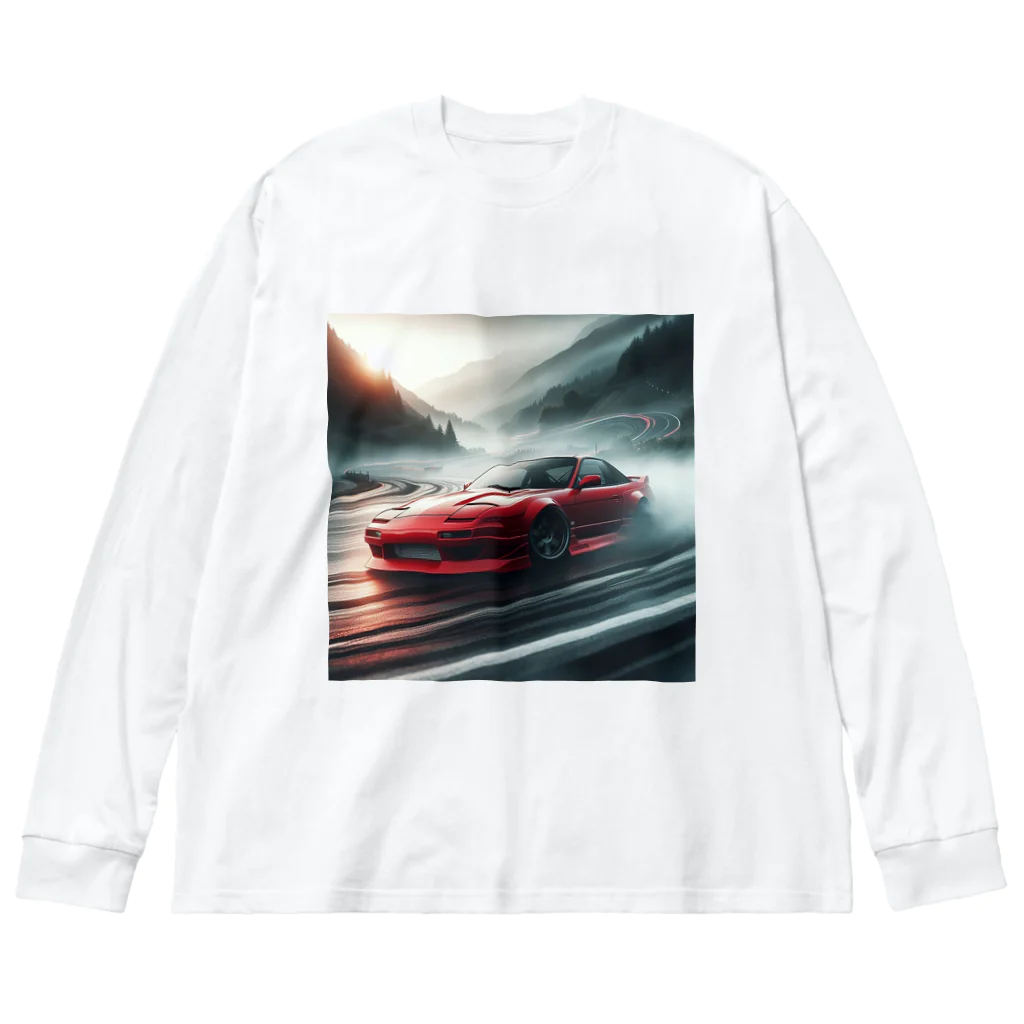 DRIFT CARSのドリフト　180sx ビッグシルエットロングスリーブTシャツ