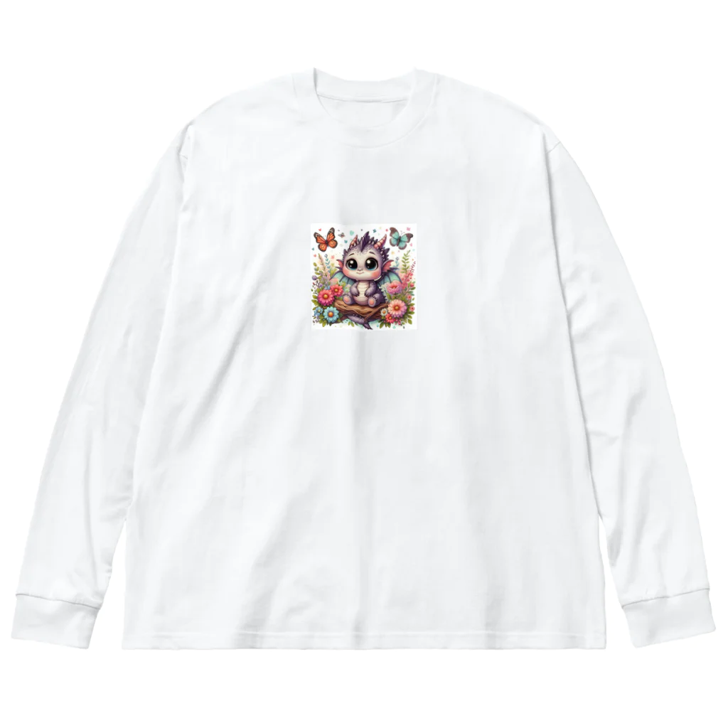 正龍のCute3龍我ryuga Big Long Sleeve T-Shirt