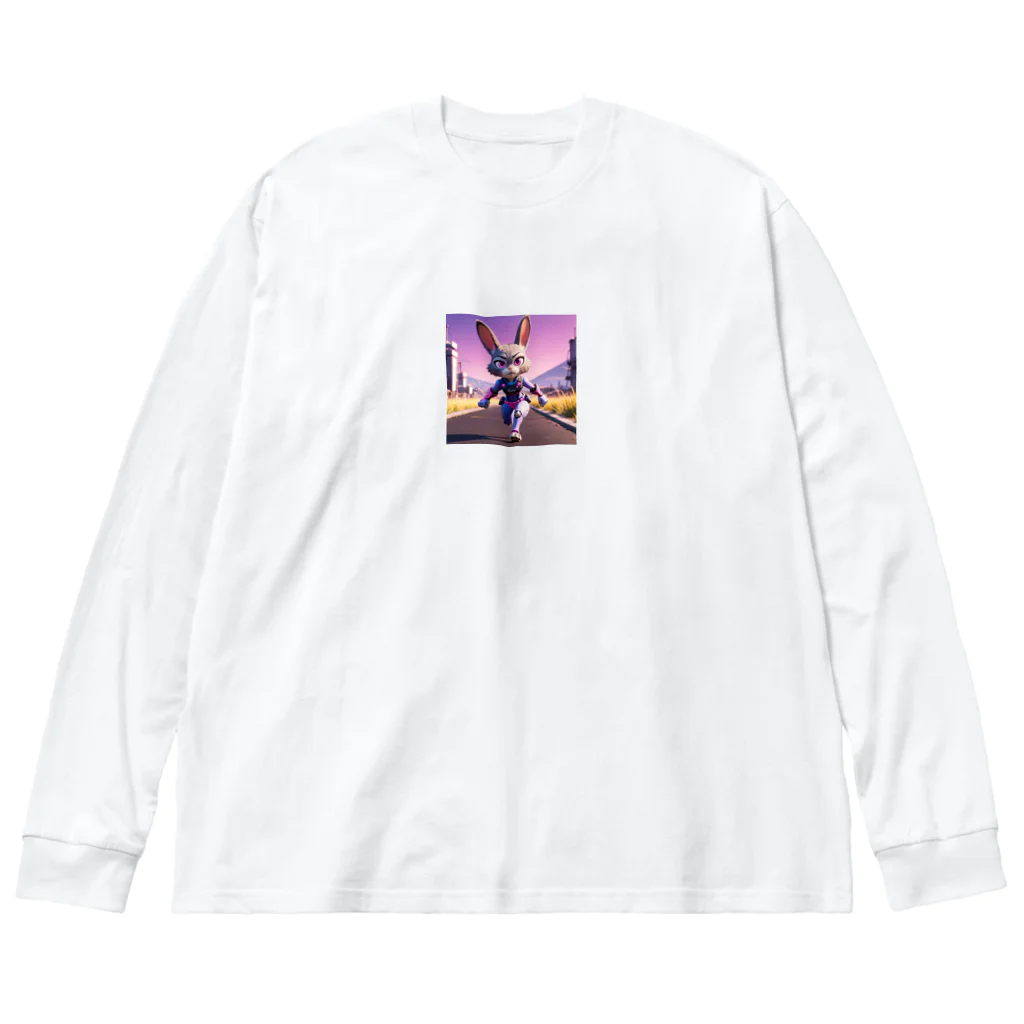 kaz_new9の未来のうさぎ戦士 Big Long Sleeve T-Shirt