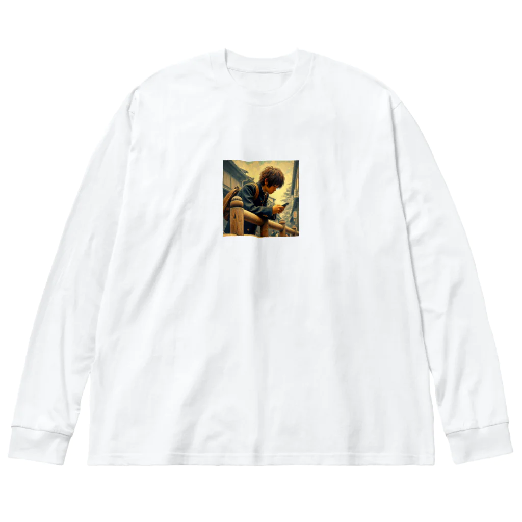 hamanakoのスマホ男子 Big Long Sleeve T-Shirt