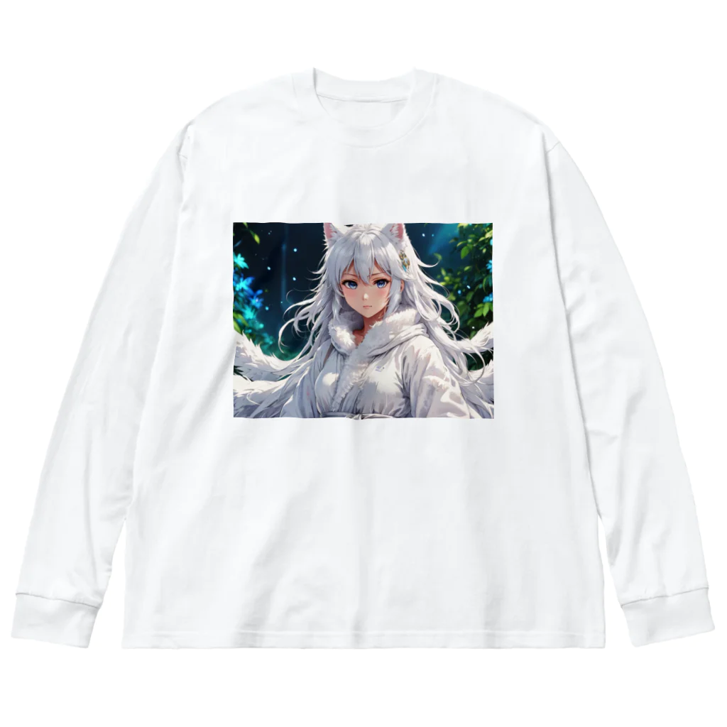 巫女スタぐらむのもふもふの巫女 Big Long Sleeve T-Shirt