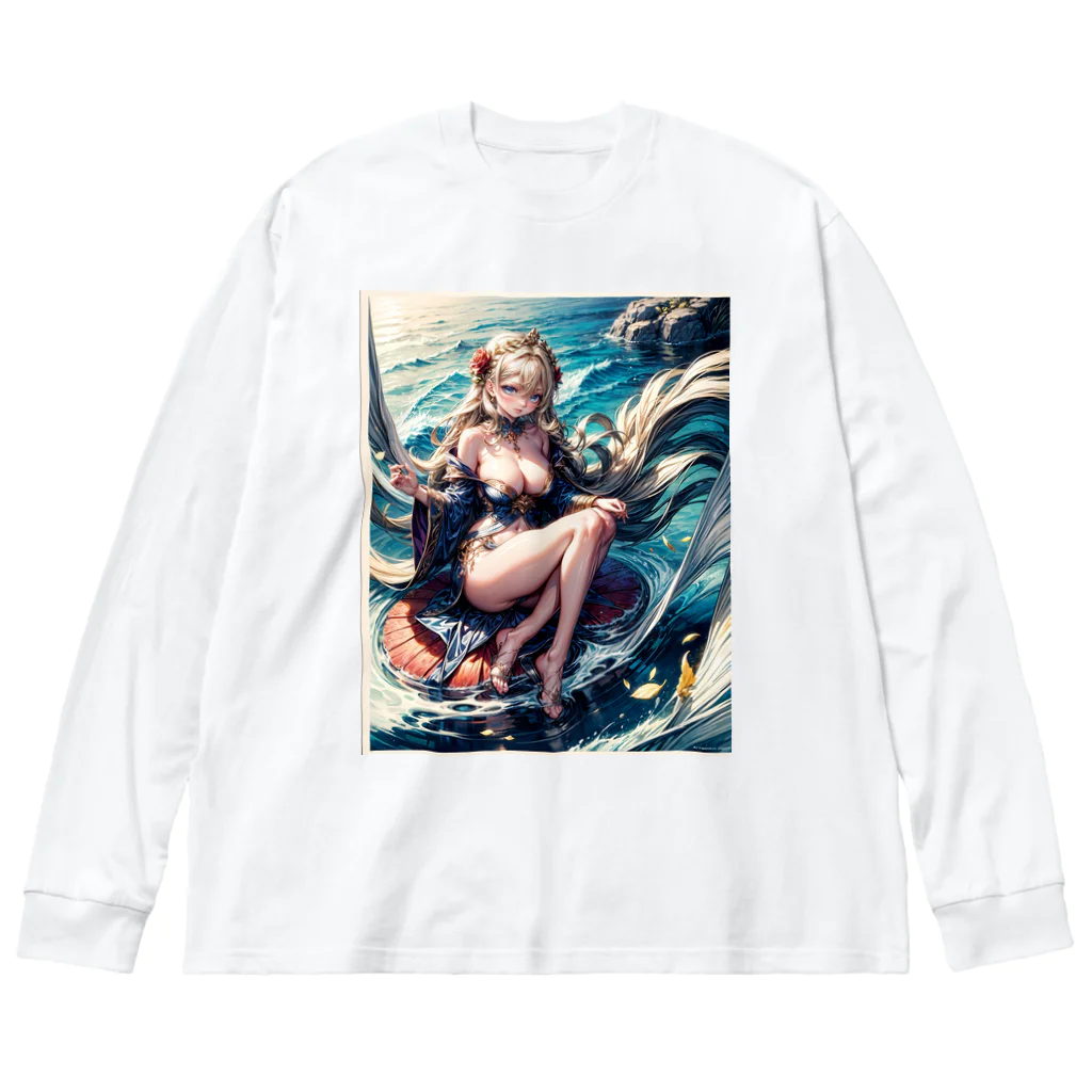 Anime_Ijindenの美と愛の女神アフロディーテ B〜Aphrodite B goddess of beauty and love〜 Big Long Sleeve T-Shirt