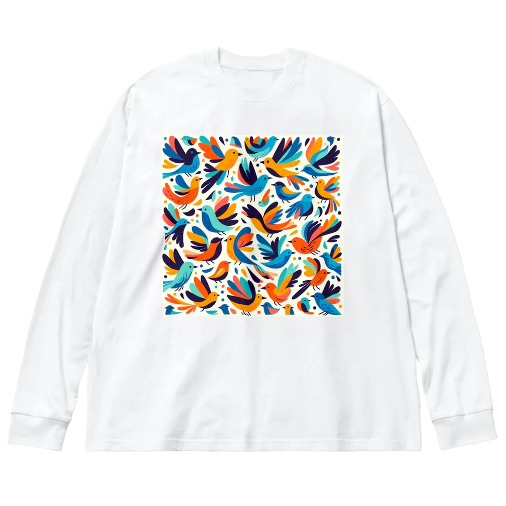 ok13のカラフル鳥② Big Long Sleeve T-Shirt