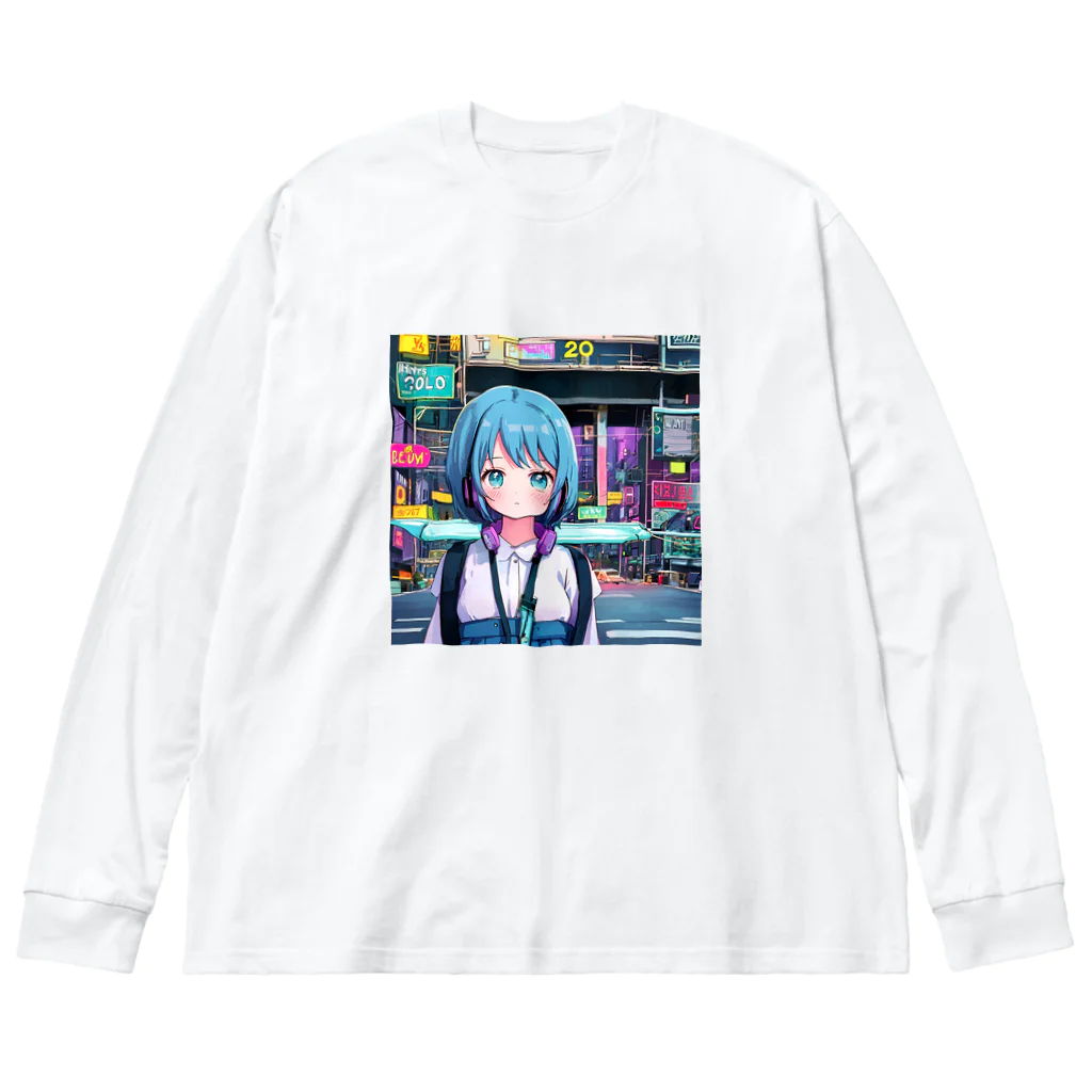 kotoha416 Music OFFICIAL GOODSのAozuki│アオヅキ ビッグシルエットロングスリーブTシャツ