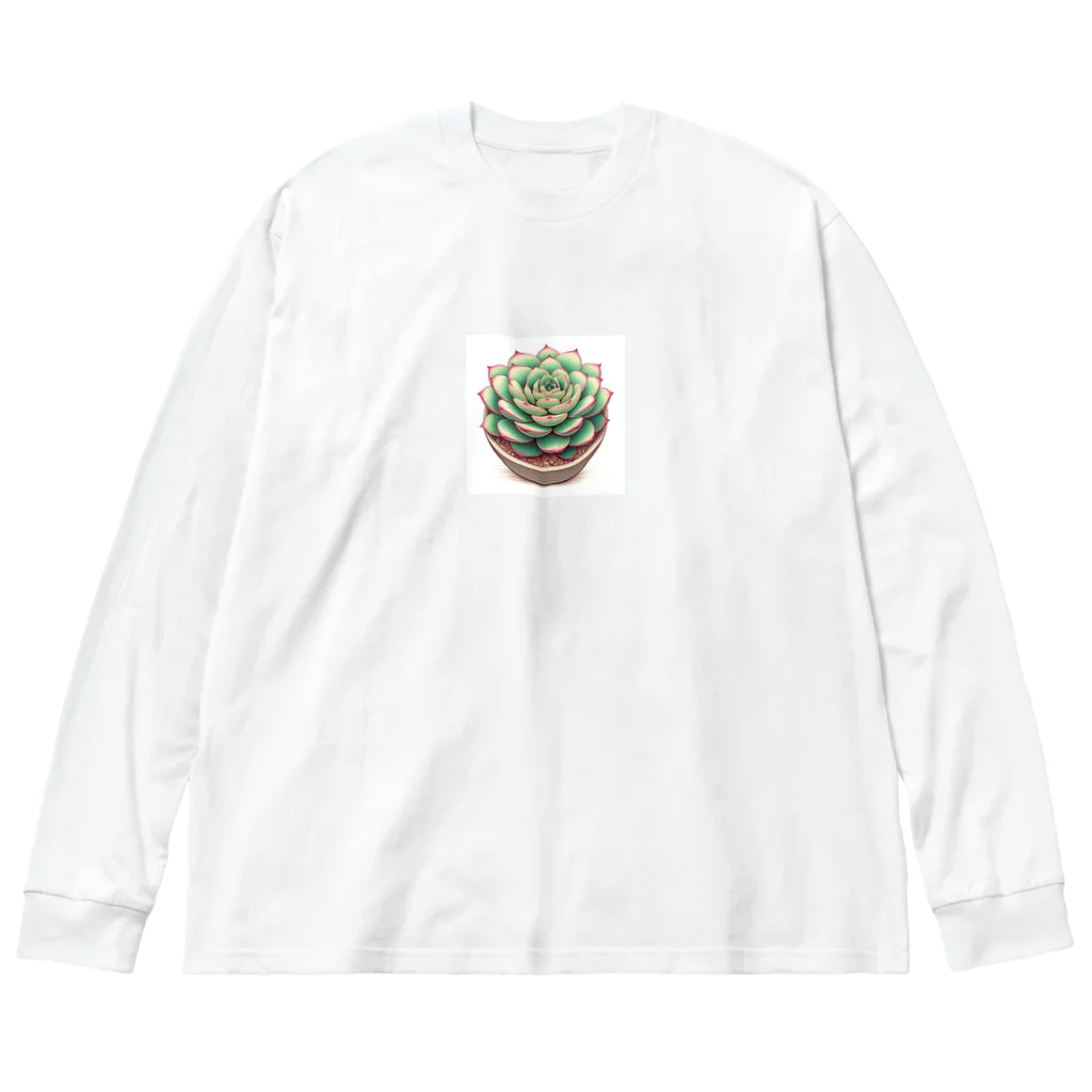 lil_tanikuの緑の宝石 ビッグシルエットロングスリーブTシャツ