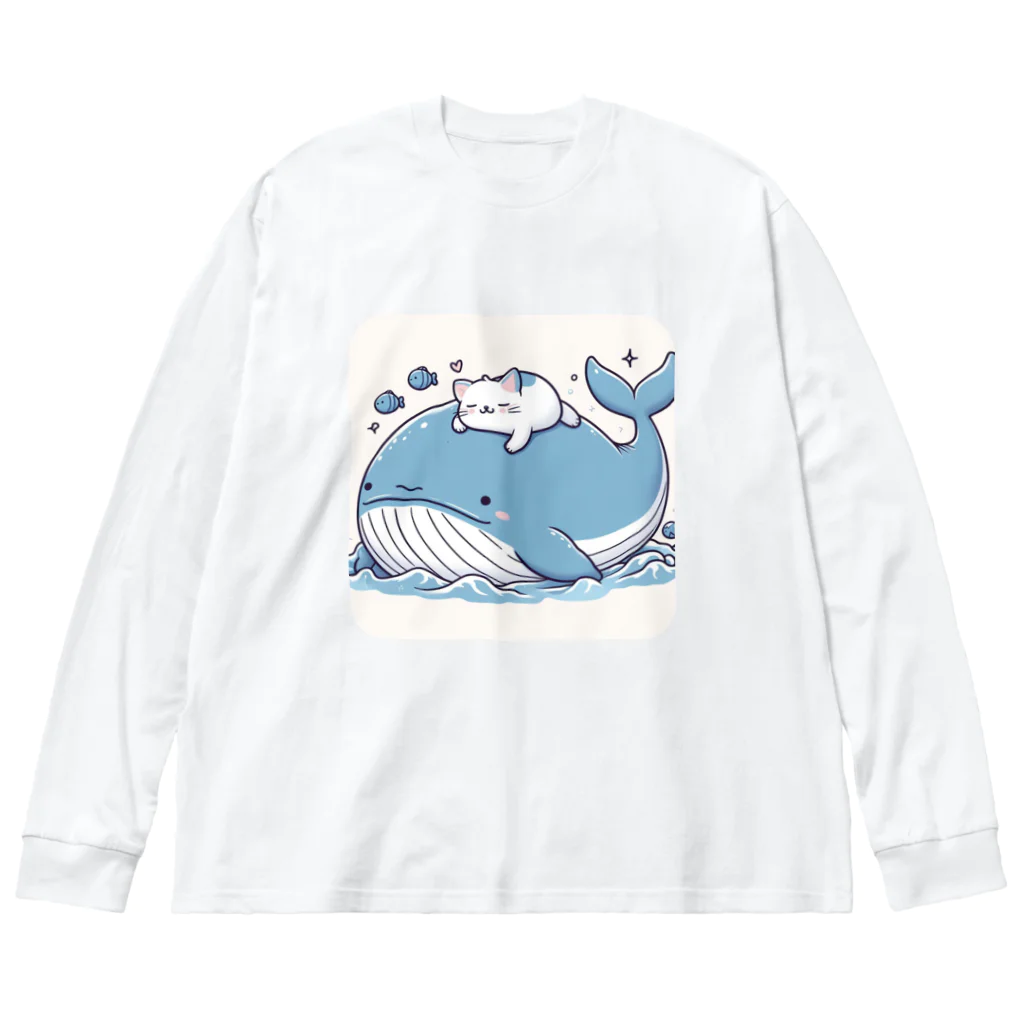 ニャーちゃんショップの眠りネコ Big Long Sleeve T-Shirt