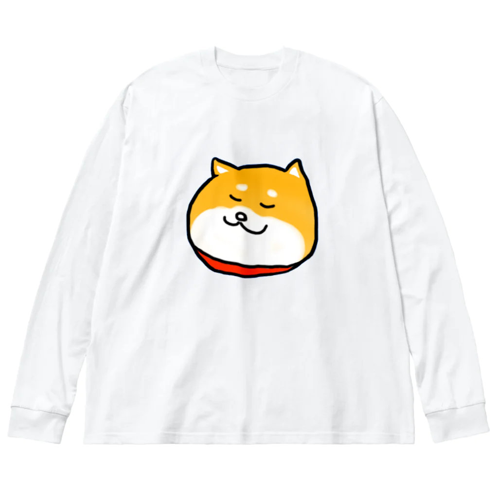 みーのまんぞく犬 ビッグシルエットロングスリーブTシャツ