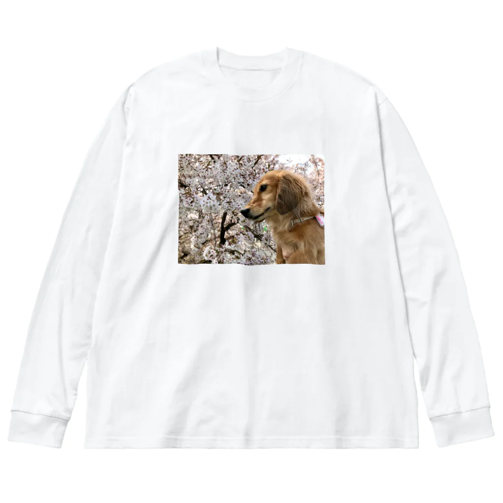 でぶっくすふんとの花見を満喫するちょちょさん Big Long Sleeve T-Shirt