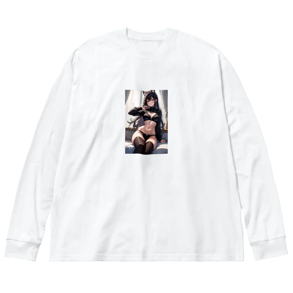 inoken_の猫耳グラマー Big Long Sleeve T-Shirt