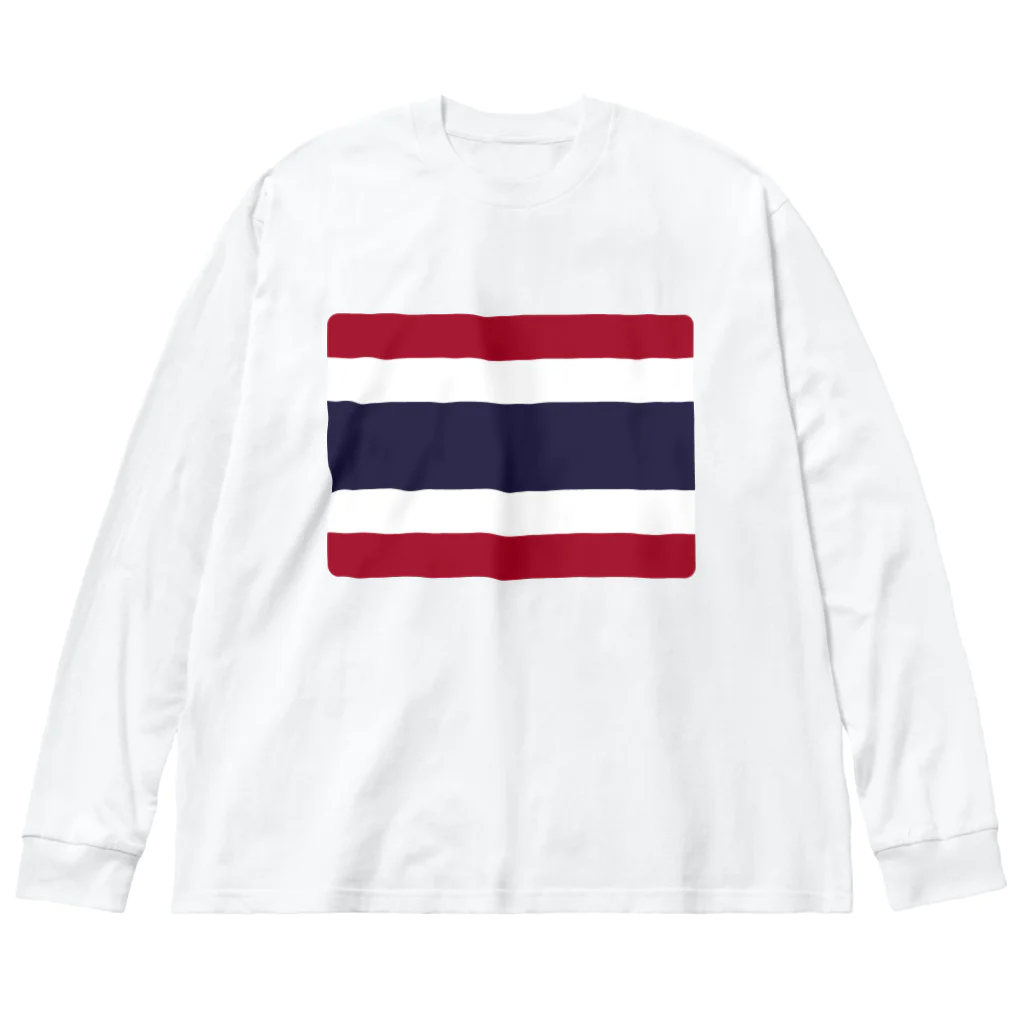 お絵かき屋さんのタイの国旗 Big Long Sleeve T-Shirt