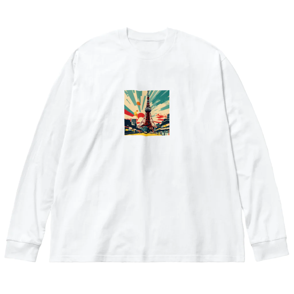 NeoPopGalleryのPOPARTTOKYOTOWER ビッグシルエットロングスリーブTシャツ