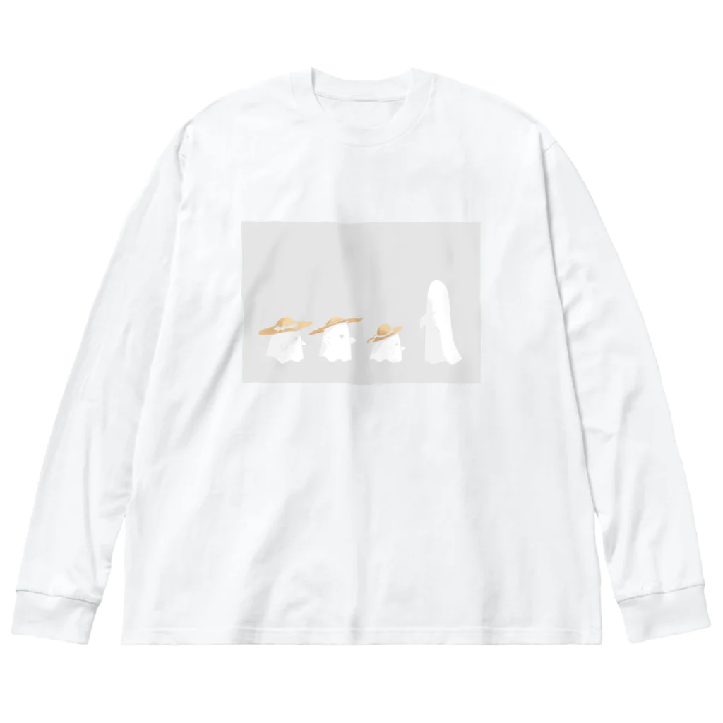 きのうの雑貨店のおかえりおばけちゃん Big Long Sleeve T-Shirt