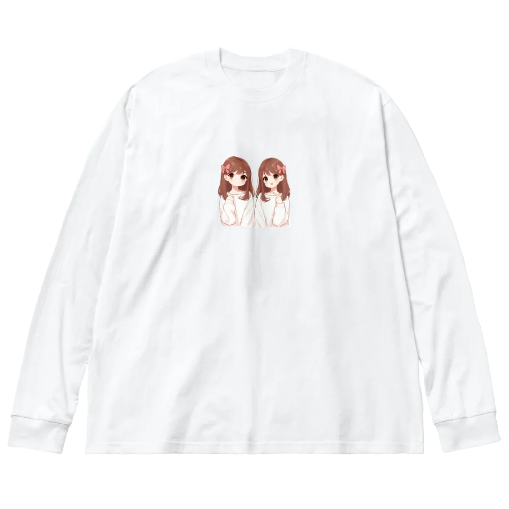 hanahanabiの双子の姉妹 Big Long Sleeve T-Shirt