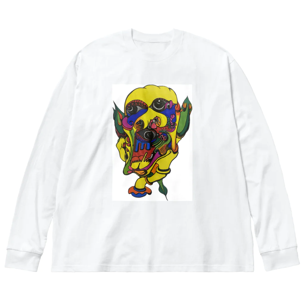 kero-spider　のkero-spider Oni Big Long Sleeve T-Shirt