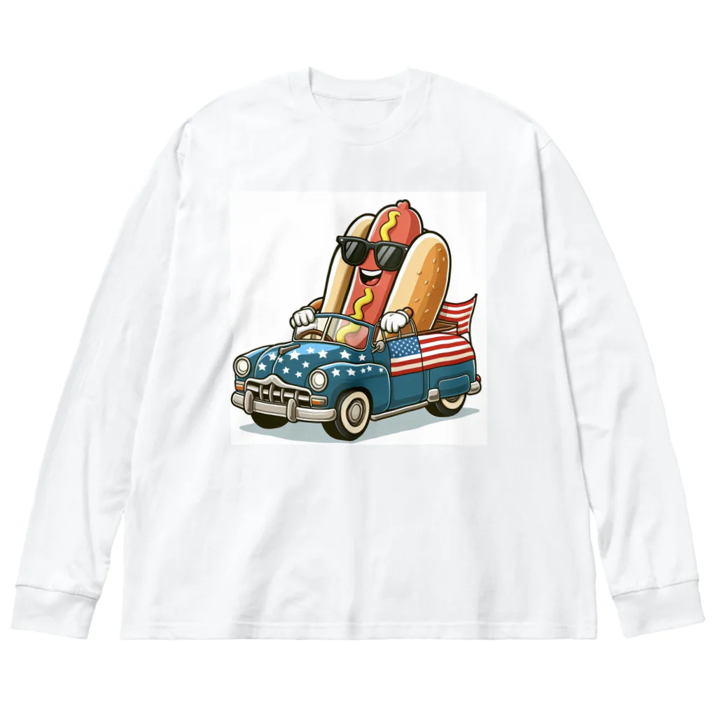 SARAKIのEXTREME HOT DOG ビッグシルエットロングスリーブTシャツ