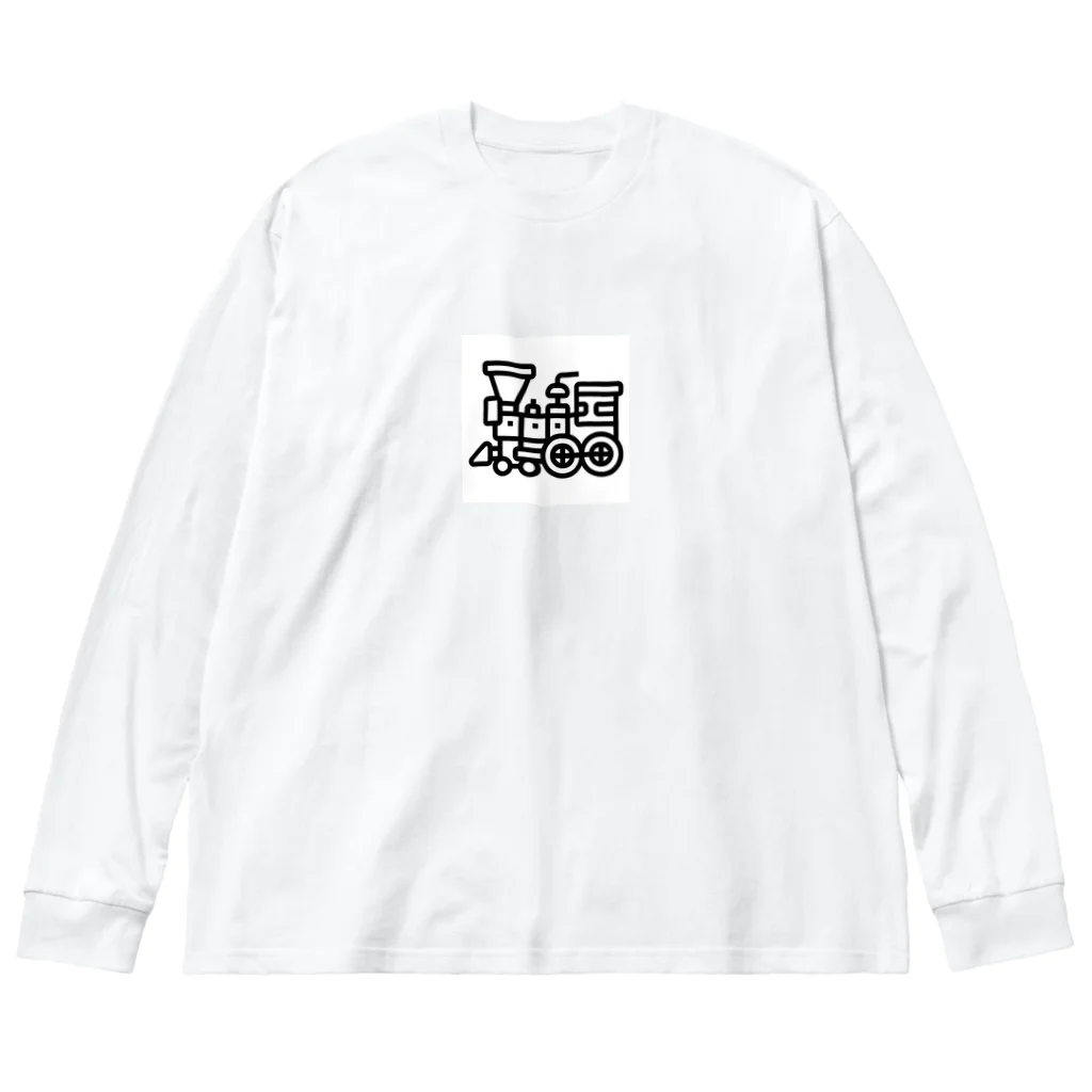 kouyou0625の機関車グッズ ビッグシルエットロングスリーブTシャツ