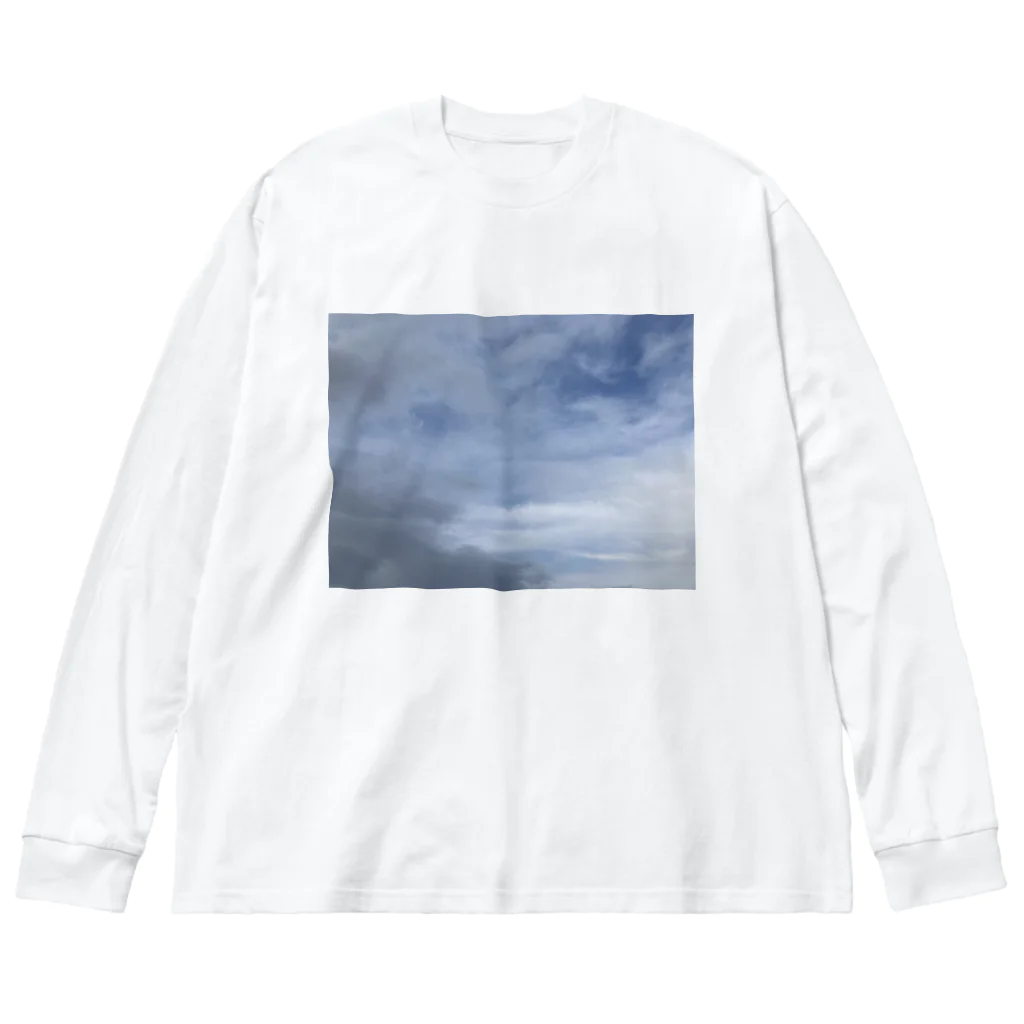 そらの4月16日　吹き荒れる風と雲 Big Long Sleeve T-Shirt