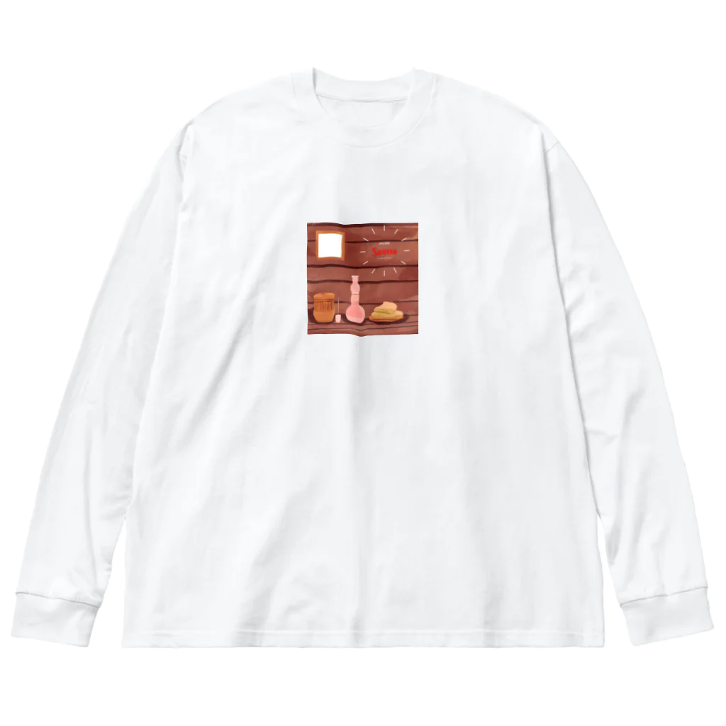 かがわのAttaka Sauna Big Long Sleeve T-Shirt