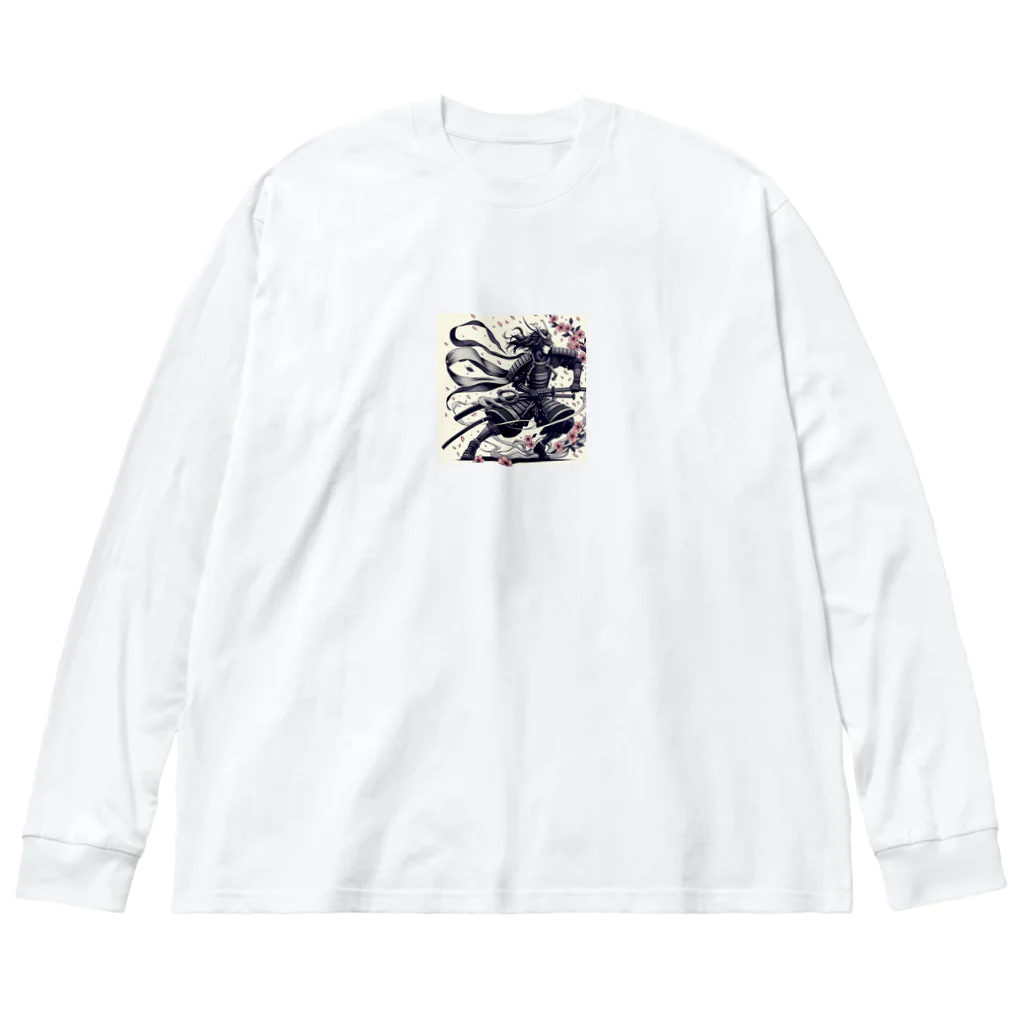 eitoneの武士道　桜 ビッグシルエットロングスリーブTシャツ