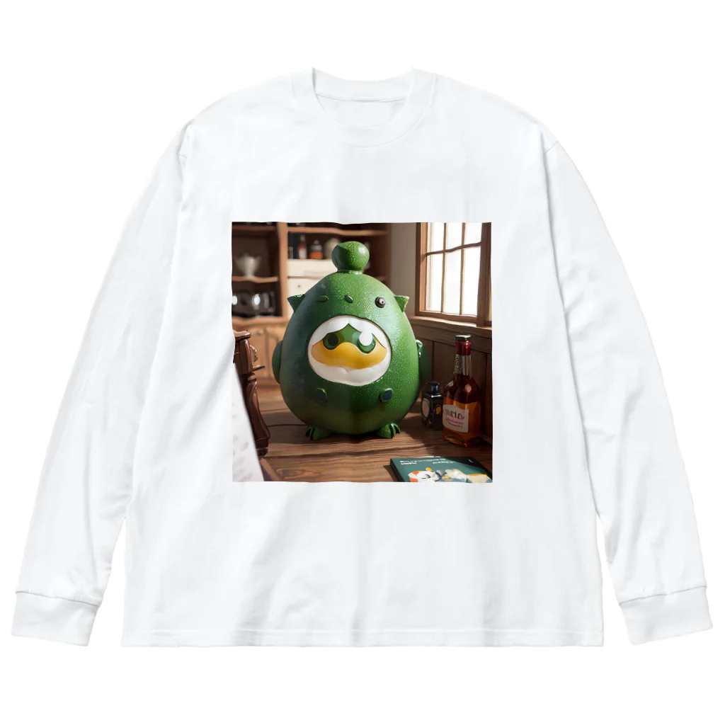 LONGSTONEのモンスターフィギュア　グリーンエッグ Big Long Sleeve T-Shirt