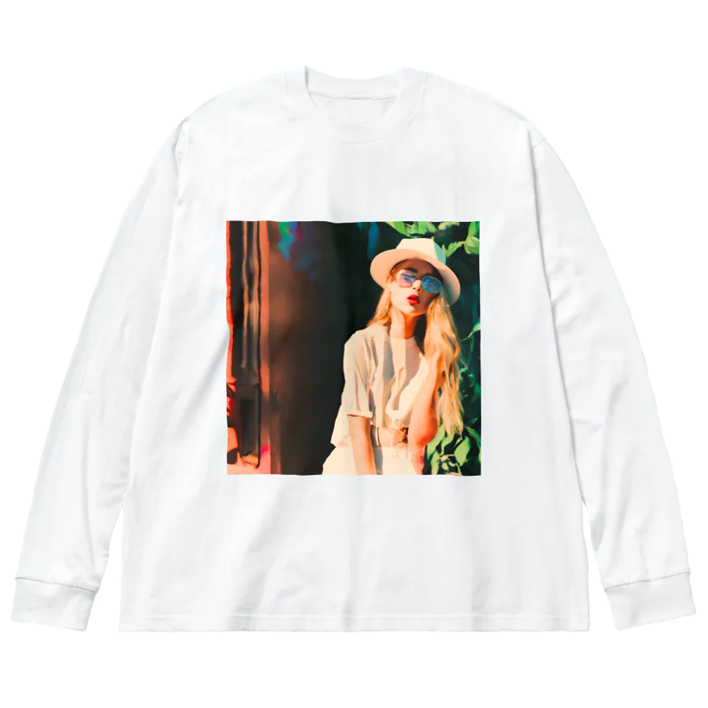 halpeeのgirl１ Big Long Sleeve T-Shirt