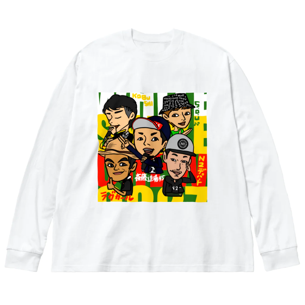 White Snake Crew 0827 公式ショップ【山口県岩国市】のホワイトスネイククルー0827 メンバー Big Long Sleeve T-Shirt