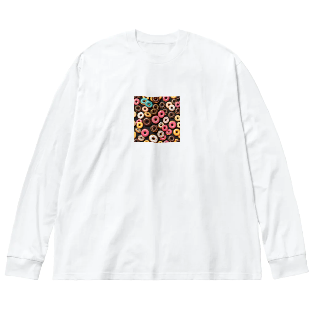 CHIKUSHOのド-ナツ ビッグシルエットロングスリーブTシャツ