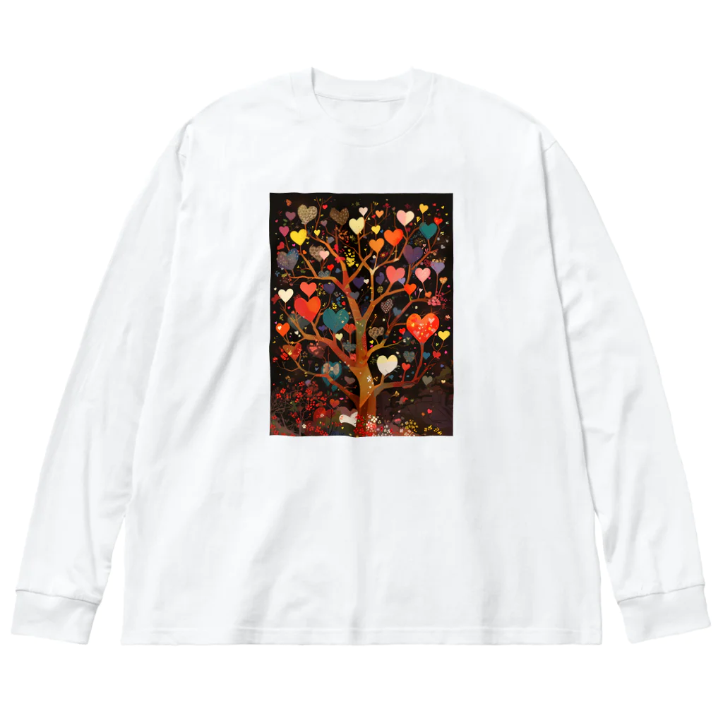 AQUAMETAVERSEのハートのなる木愛のメﾂセージ　なでしこ1478 Big Long Sleeve T-Shirt