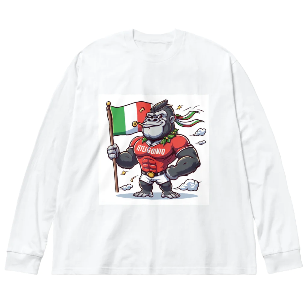 スピリチュアルキャットのゴリラシリーズ Big Long Sleeve T-Shirt