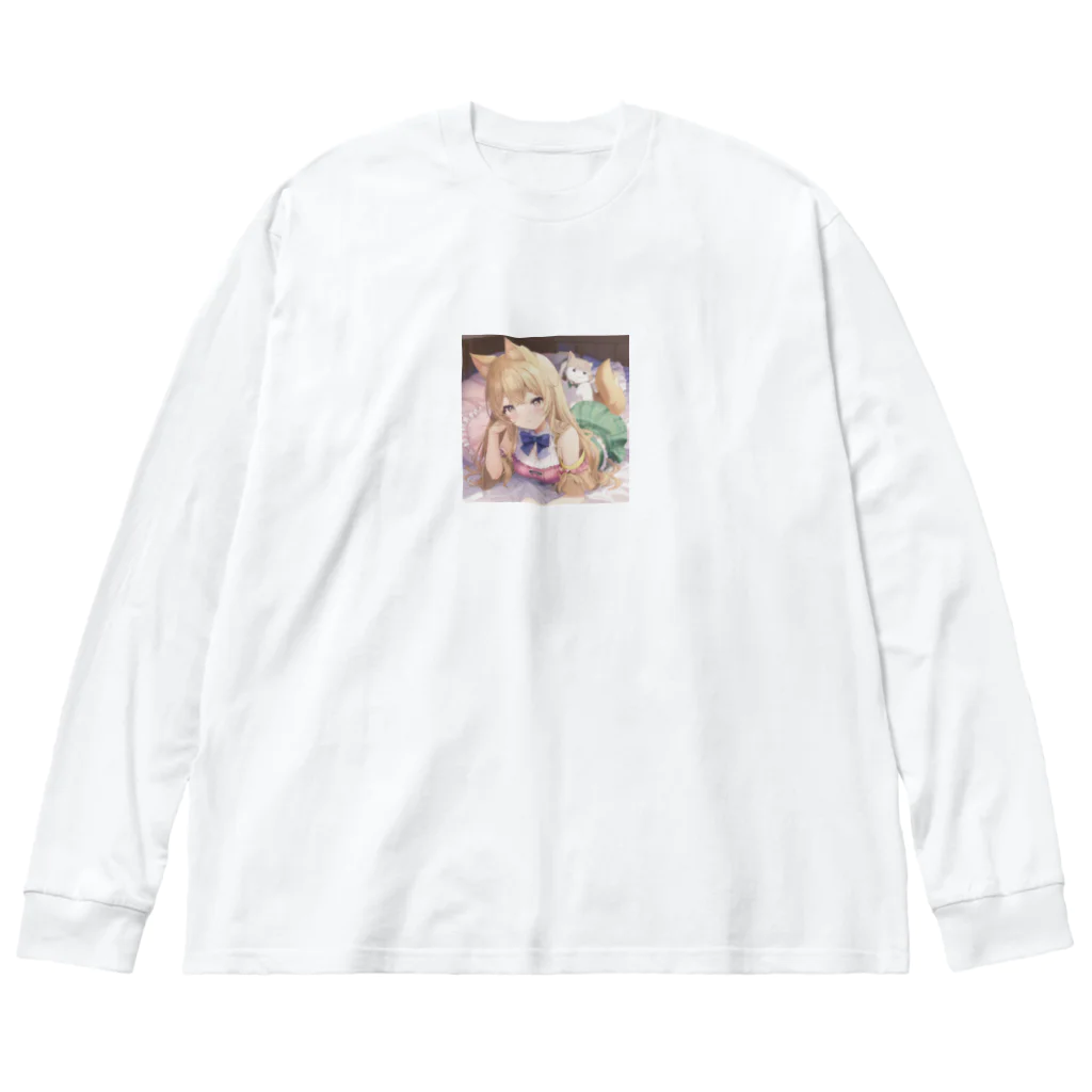 DIMDIMの脳内ショップのキュートな女の子 Big Long Sleeve T-Shirt