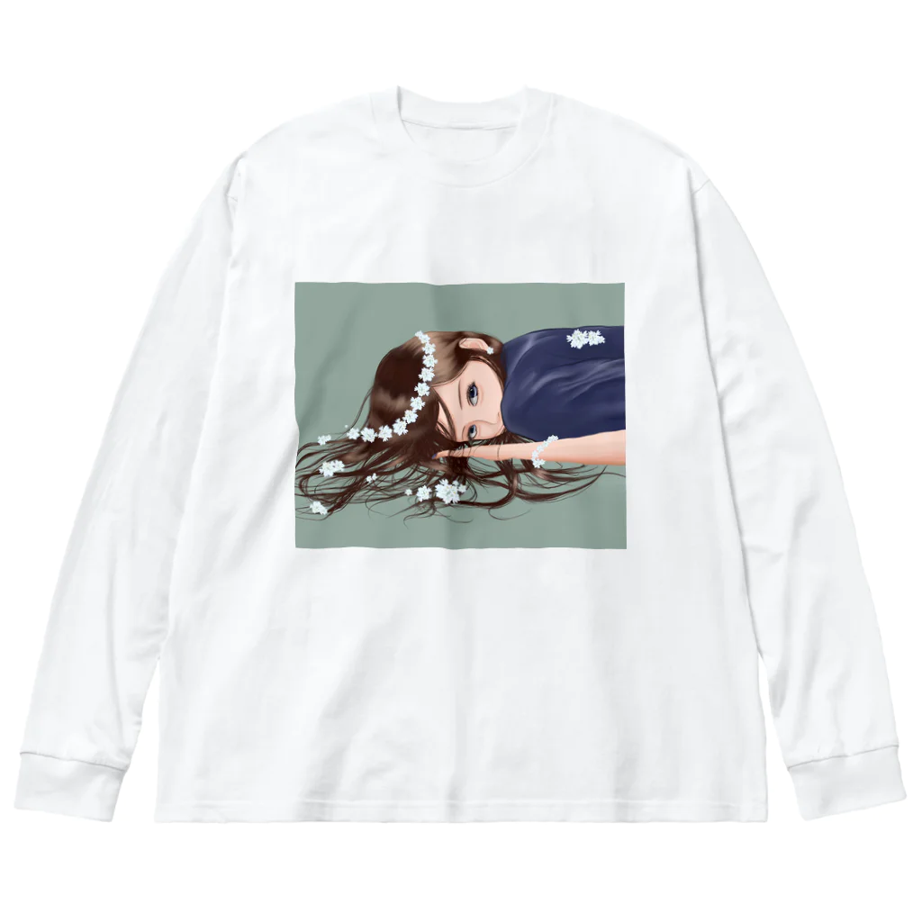 tea partyの花かんむり Big Long Sleeve T-Shirt