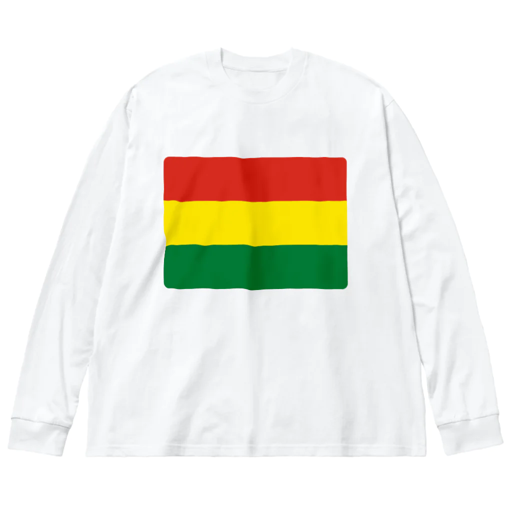 お絵かき屋さんのボリビアの国旗 Big Long Sleeve T-Shirt
